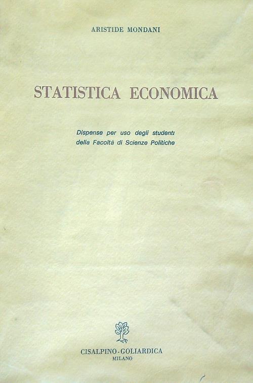 Statistica economica