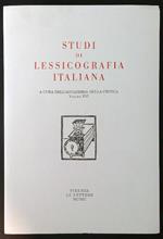 Studi di lessicografia italiana vol. XVI