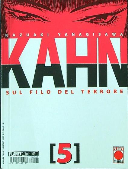 Kahn. Sul filo del terrore vol. 5 - Kazuaki Yanagisawa - copertina