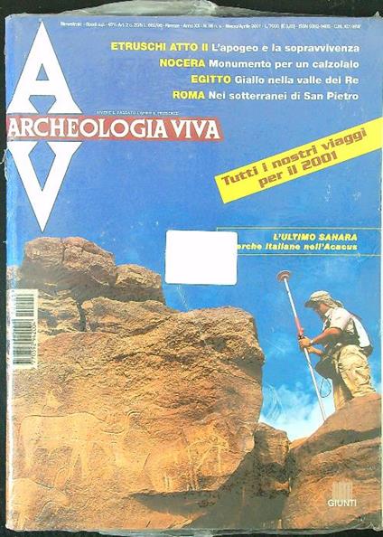 Archeologia viva n. 86/marzo-aprile 2001 - copertina