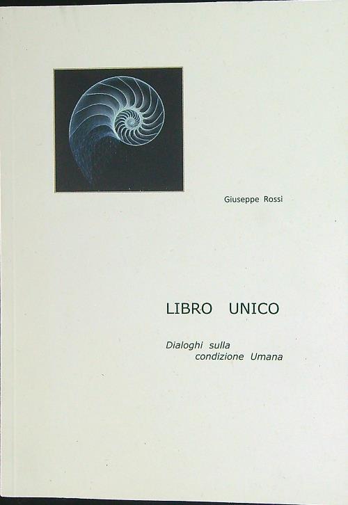 Libro unico - Giuseppe Rossi - copertina
