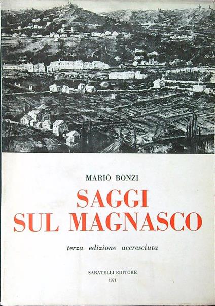 Saggi sul Magnasco - Mario Bonzi - copertina