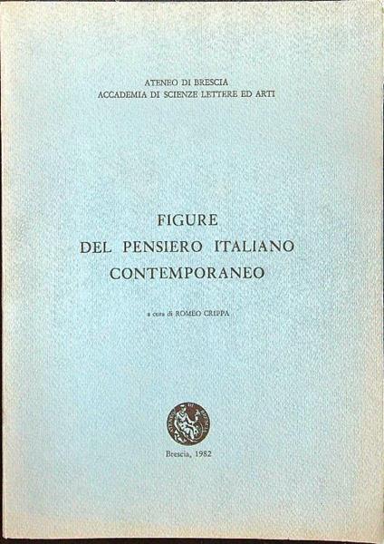 Figure del pensiero italiano contemporaneo - Romeo Crippa - copertina