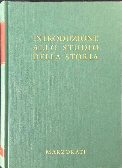 Introduzione allo studio della storia vol. II - copertina
