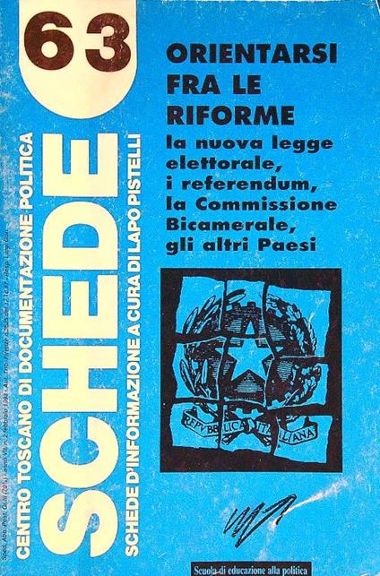 Orientarsi tra le riforme. Schede d'infonrmazione n. 2 - copertina