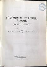 Ceremonial et rituel a Rome