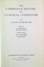 The Cambridge History of Classical Literature 2. Latin Literature