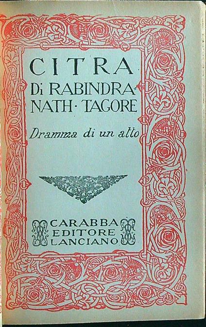 Citra - Rabindranath Tagore - copertina