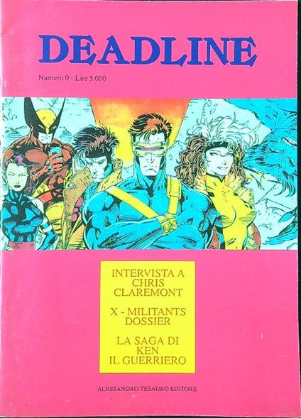 Deadline numero 0/aprile 1992 - copertina