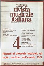 Nuova rivista musicale italiana n. 4/ottobre-dicembre 1978 con indici analitici