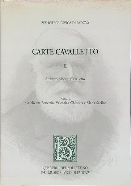 Carte Cavalletto II Archivio Alberto Cavalletto - copertina