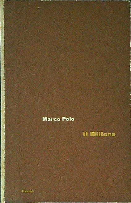Il  Milione - Marco Polo - copertina