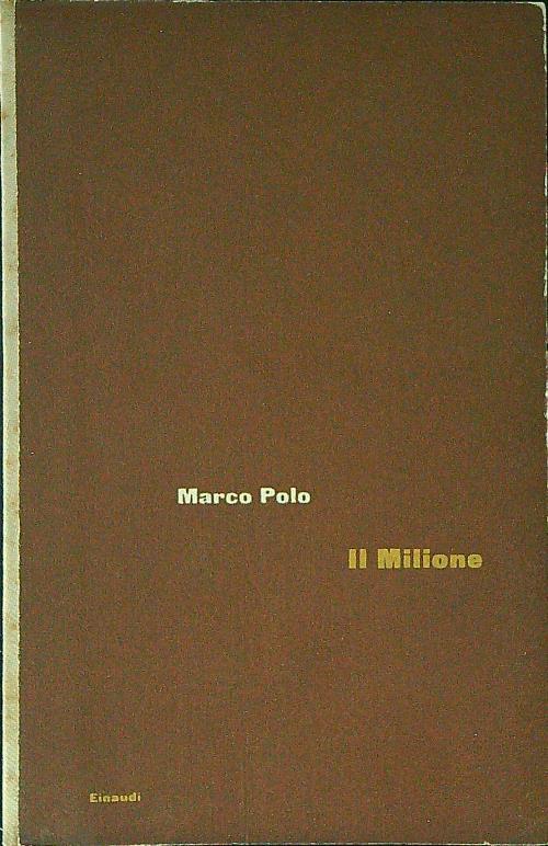 Il  Milione - Marco Polo - copertina