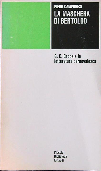 La maschera di Bertoldo - Piero Camporesi - copertina