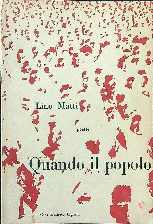 Quando il popolo - Lino Matti - copertina