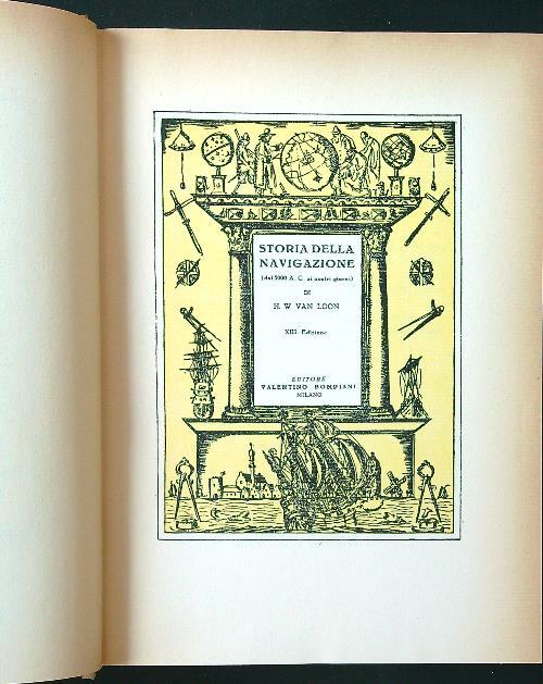 Storia della navigazione - Hendrik Willem Van Loon - copertina