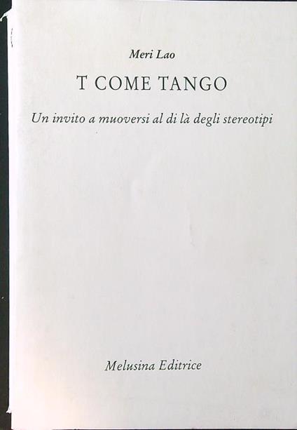 T come Tango - Meri Lao - copertina