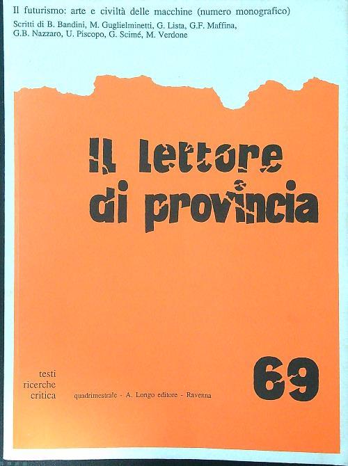 Il lettore di provincia n. 69/settembre 1987