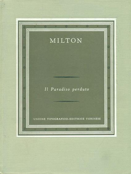 Il  paradiso perduto - John Milton - copertina