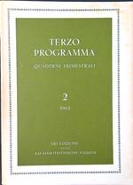 Terzo programma quaderni trimestrali 2/1962