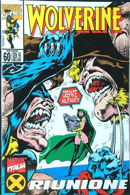 Wolverine n. 60/gennaio 1995 - copertina