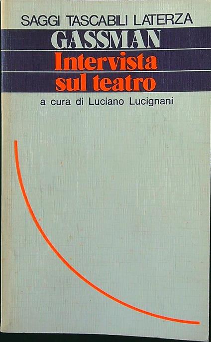 Intervista sul teatro - Vittorio Gassman - copertina