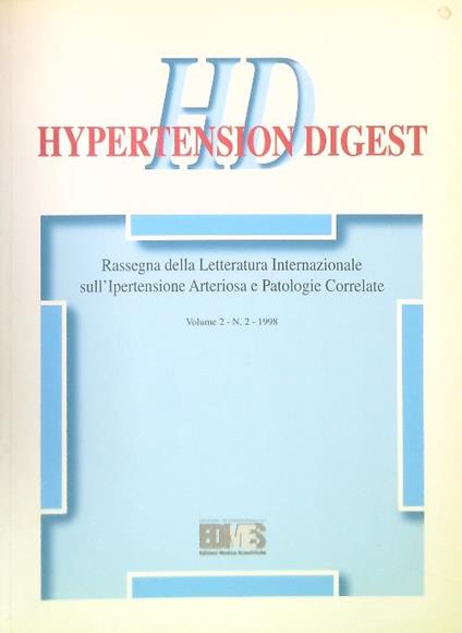 Hypertension Digest Volume 2 - N. 2 - 1998 - copertina