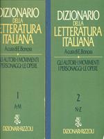 Dizionario della letteratura italiana 2 vol.