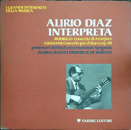 Alirio Diaz interpreta (vinile) - copertina