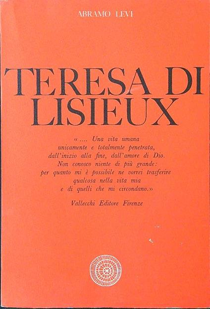 Teresa di Lisieux - Abramo Levi - copertina