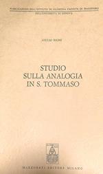 Studio sulla analogia in s. Tommaso 