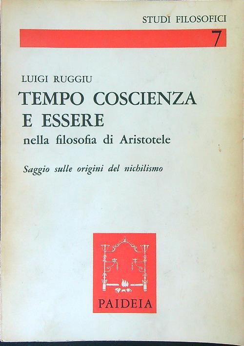Tempo coscienza e essere - Luigi Ruggiu - copertina