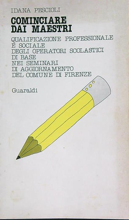Cominciare dai maestri - Idana Pescioli - copertina