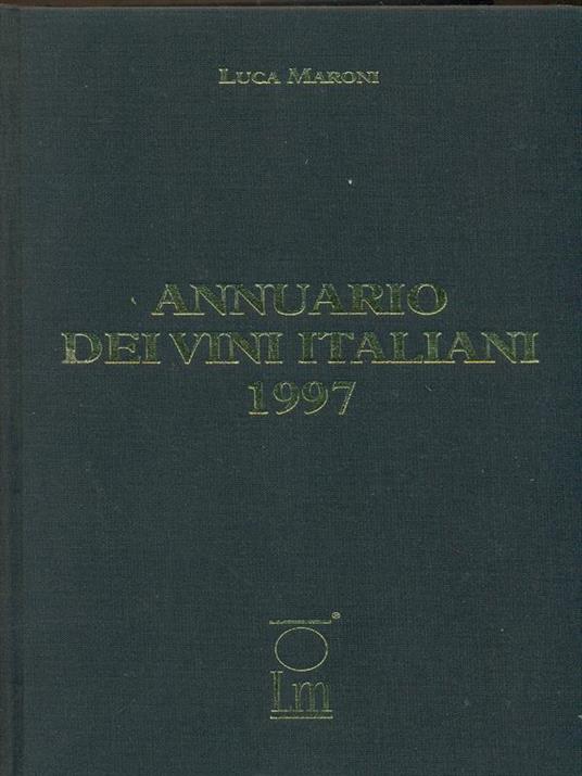 Annuario dei vini italiani 1997 - Luca Maroni - copertina