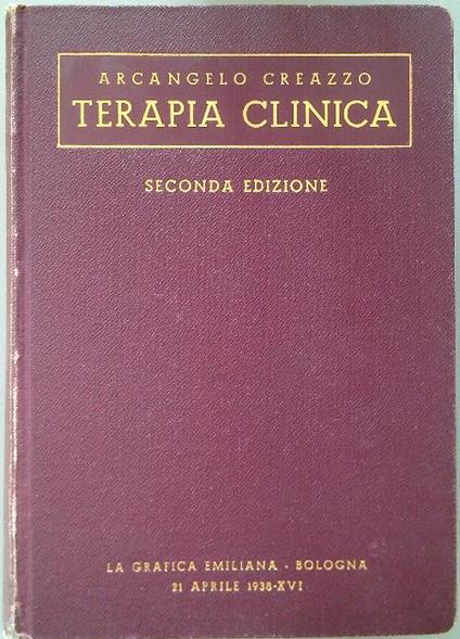 Terapia clinica - Arcanhelo Creazzo - copertina