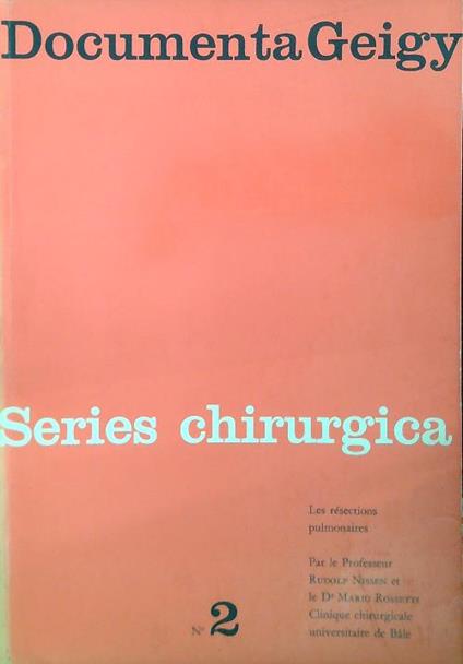 Les résections pulmonaires - Rudolf Nissen - copertina