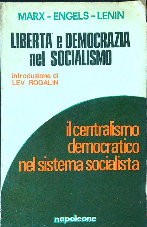 Libertà e democrazia nel socialismo - Marx - copertina