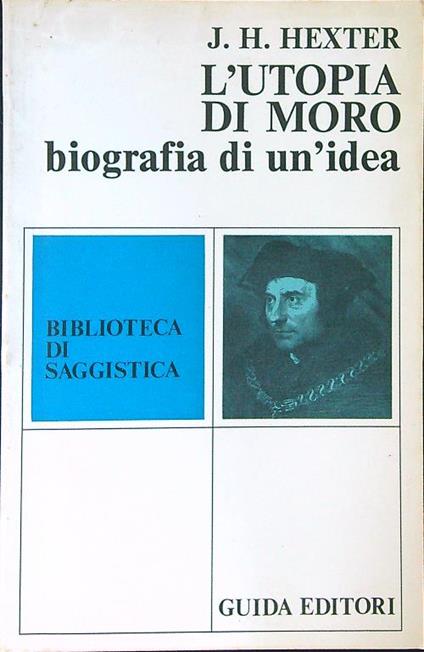 L' utopia di Moro - J. H. Hexter - copertina