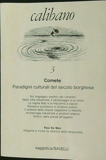 Calibano 3 - Comete. Paradigmi culturali del secolo borghese - copertina