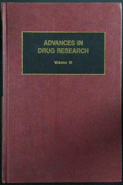Advances in drug research Volume 19 - copertina