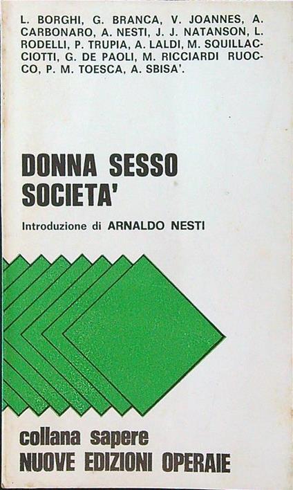 Donna sesso società - Arnaldo Nesti - copertina