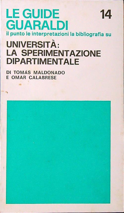 Università: la sperimentazione dipartimentale