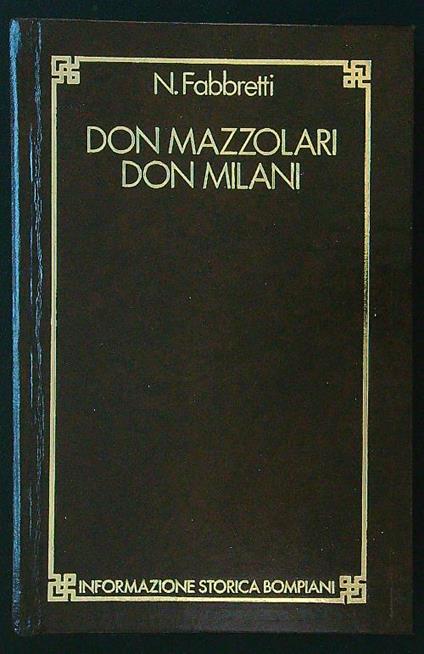 Don Mazzolari Don Milani - Nazareno Fabbretti - copertina