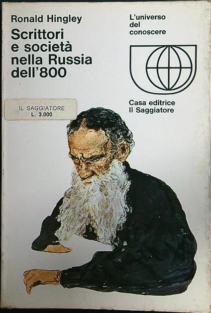 Scrittori e società nella Russia dell'800 - Ronald Hingley - copertina