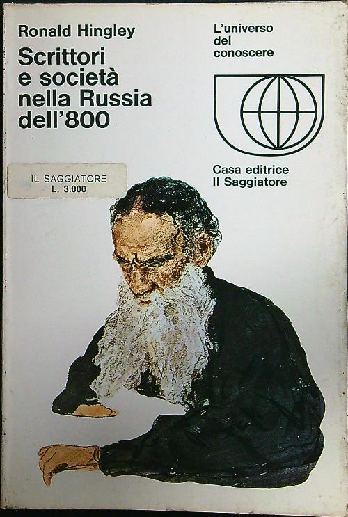 Scrittori e società nella Russia dell'800 - Ronald Hingley - copertina