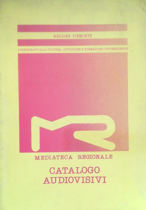 Catalogo audiovisivi - copertina
