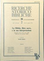 Ricerche storico bibliche n. 2/luglio-dicembre 1990