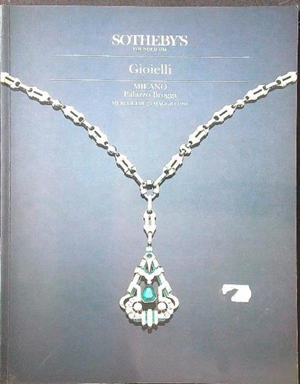 Sotheby's Gioielli Milano Palazzo Broggi 25 maggio 1994 - copertina