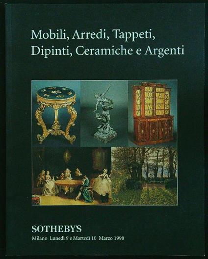 Mobili, arredi, tappeti, dipinti, ceramiche e argenti - copertina