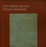 Fine manuscript adn printed americana 